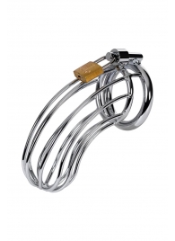 Серебристый пояс верности TOYFA на замочке - ToyFa - купить с доставкой в Муроме