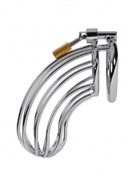 Серебристый пояс верности TOYFA на замочке - ToyFa - купить с доставкой в Муроме