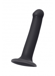 Черный фаллос на присоске Silicone Bendable Dildo M - 18 см. - Strap-on-me - купить с доставкой в Муроме