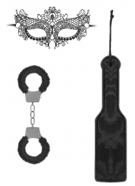 Черный игровой набор Introductory Bondage Kit №4 - Shots Media BV - купить с доставкой в Муроме