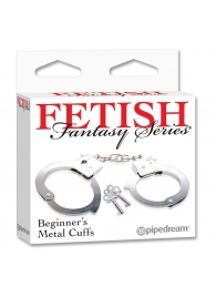 Металлические наручники Beginner s Metal Cuffs - Pipedream - купить с доставкой в Муроме