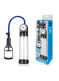 Прозрачная вакуумная помпа Sex Expert с манометром - Sex Expert - в Муроме купить с доставкой