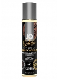 Лубрикант с ароматом шоколада JO GELATO DECADENT DOUBLE CHOCOLATE - 30 мл. - System JO - купить с доставкой в Муроме