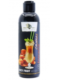 Интимный гель-смазка JUICY FRUIT с ароматом солёной карамели - 200 мл. - БиоМед - купить с доставкой в Муроме
