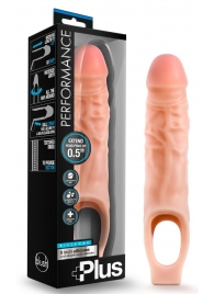 Телесный реалистичный фаллоудлинитель 9 Inch Silicone Cock Sheath Penis Extender - 22,86 см. - Blush Novelties - в Муроме купить с доставкой