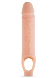 Телесный реалистичный фаллоудлинитель 10 Inch Silicone Cock Sheath Penis Extender - 25,4 см. - Blush Novelties - в Муроме купить с доставкой