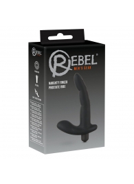 Черный вибромассажер простаты Naughty Finger Prostate Vibe - 13,8 см. - Orion - в Муроме купить с доставкой
