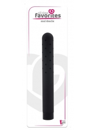 Черная насадка для анального душа ANAL DOUCHE - 15 см. - Dream Toys - купить с доставкой в Муроме