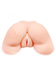 Телесная вибровагина Julie с 2 рабочими отверстиями - Baile - в Муроме купить с доставкой