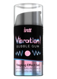 Жидкий интимный гель с эффектом вибрации Vibration! Bubble Gum - 15 мл. - INTT - купить с доставкой в Муроме