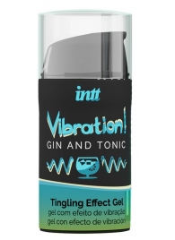 Жидкий интимный гель с эффектом вибрации Vibration! Gin   Tonic - 15 мл. - INTT - купить с доставкой в Муроме
