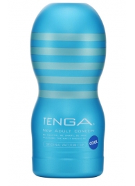 Мастурбатор с охлаждающей смазкой TENGA Original Vacuum Cup Cool - Tenga - в Муроме купить с доставкой
