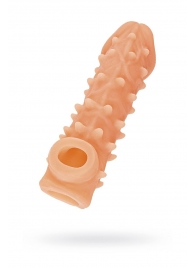 Телесная закрытая насадка с пупырышками Cock Sleeve Size S - 13,8 см. - KOKOS - в Муроме купить с доставкой