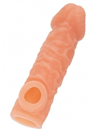 Телесная закрытая насадка с шершавой головкой Cock Sleeve Size S - 13,8 см. - KOKOS - в Муроме купить с доставкой