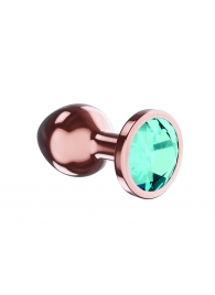 Пробка цвета розового золота с малиновым кристаллом Diamond Topaz Shine L - 8,3 см. - Lola Games - купить с доставкой в Муроме