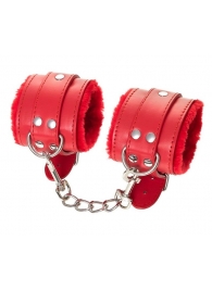 Красные наручники Anonymo из искусственной кожи - ToyFa - купить с доставкой в Муроме