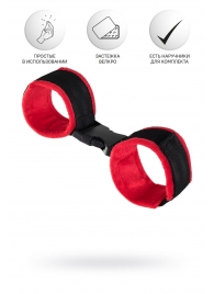 Красно-черные велюровые оковы Anonymo - ToyFa - купить с доставкой в Муроме