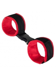 Красно-черные велюровые оковы Anonymo - ToyFa - купить с доставкой в Муроме