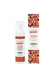 Разогревающее массажное масло  с ароматом клубники Gourmet Strawberry - 50 мл. - Exsens - купить с доставкой в Муроме