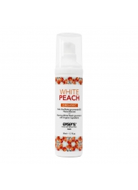 Разогревающее массажное масло Gourmet White Peach Organic с органическими ингредиентами - 50 мл. - Exsens - купить с доставкой в Муроме