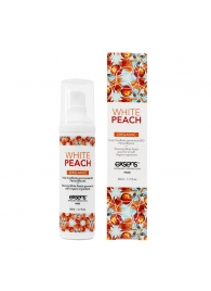 Разогревающее массажное масло Gourmet White Peach Organic с органическими ингредиентами - 50 мл. - Exsens - купить с доставкой в Муроме
