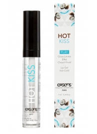 Блеск для губ Hot Kiss Coconut с ароматом кокоса - 7 мл. - Exsens - купить с доставкой в Муроме