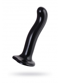 Черный стимулятор для пар P G-Spot Dildo Size M - 18 см. - Strap-on-me - в Муроме купить с доставкой