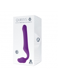 Лиловый безремневой страпон Queens M - Adrien Lastic - купить с доставкой в Муроме