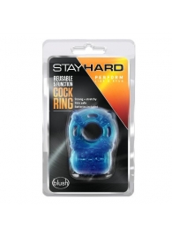 Голубое эрекционное виброкольцо Reusable 5 Function Cock Ring - Blush Novelties - в Муроме купить с доставкой