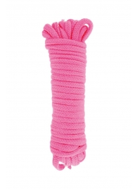 Розовая веревка для связывания Sweet Caress Rope - 10 метров - Sweet Caress - купить с доставкой в Муроме