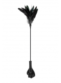Двусторонний стек-щекоталка Sweet Caress Feather Whip - 58 см. - Sweet Caress - купить с доставкой в Муроме