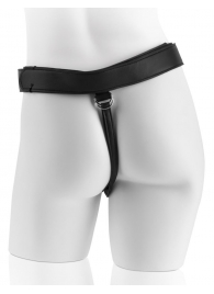 Страпон с телесной насадкой 7  Uncut with Strap on Harness - 18 см. - Pipedream - купить с доставкой в Муроме