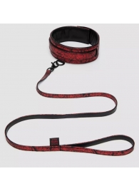 Стильный ошейник с поводком Reversible Faux Leather Collar and Lead - Fifty Shades of Grey - купить с доставкой в Муроме