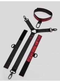 Ошейник с наручниками Reversible Faux Leather Collar and Wrist - Fifty Shades of Grey - купить с доставкой в Муроме