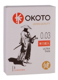 Ультратонкие презервативы OKOTO Ultra Thin - 3 шт. - Sitabella - купить с доставкой в Муроме