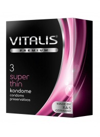Ультратонкие презервативы VITALIS PREMIUM super thin - 3 шт. - Vitalis - купить с доставкой в Муроме