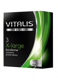 Презервативы увеличенного размера VITALIS PREMIUM x-large - 3 шт. - Vitalis - купить с доставкой в Муроме