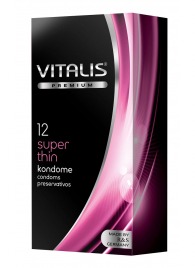 Ультратонкие презервативы VITALIS PREMIUM super thin - 12 шт. - Vitalis - купить с доставкой в Муроме