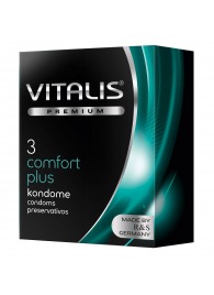 Контурные презервативы VITALIS PREMIUM comfort plus - 3 шт. - Vitalis - купить с доставкой в Муроме