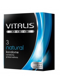 Классические презервативы VITALIS PREMIUM natural - 3 шт. - Vitalis - купить с доставкой в Муроме