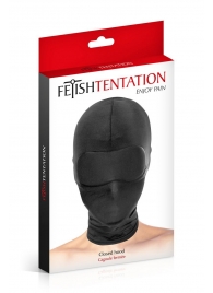 Сплошная маска-шлем с имитацией повязки для глаз - Fetish Tentation - купить с доставкой в Муроме