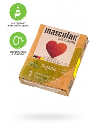 Экологически чистые презервативы Masculan Organic - 3 шт. - Masculan - купить с доставкой в Муроме