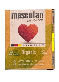 Экологически чистые презервативы Masculan Organic - 3 шт. - Masculan - купить с доставкой в Муроме