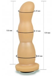 Телесная рельефная насадка Harness - 15,9 см. - LOVETOY (А-Полимер) - купить с доставкой в Муроме