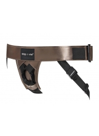 Бронзовый пояс для насадок Curious Harness - Strap-on-me - купить с доставкой в Муроме