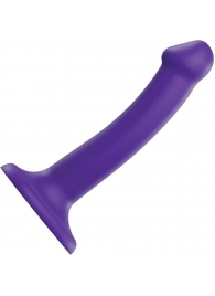 Фиолетовый фаллоимитатор-насадка Strap-On-Me Dildo Dual Density size S - 17 см. - Strap-on-me - купить с доставкой в Муроме