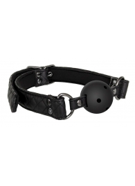 Черный кляп-шарик BALL GAG DIAMOND - Dream Toys - купить с доставкой в Муроме