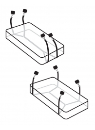 Фиксаторы для кровати WRAPAROUND MATTRESS RESTRAIN - Pipedream - купить с доставкой в Муроме