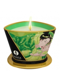 Массажная свеча Exotic Green Tea с ароматом зелёного чая - 170 мл. - Shunga - купить с доставкой в Муроме