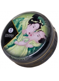 Массажная свеча Exotic Green Tea с ароматом зелёного чая - 30 мл. - Shunga - купить с доставкой в Муроме